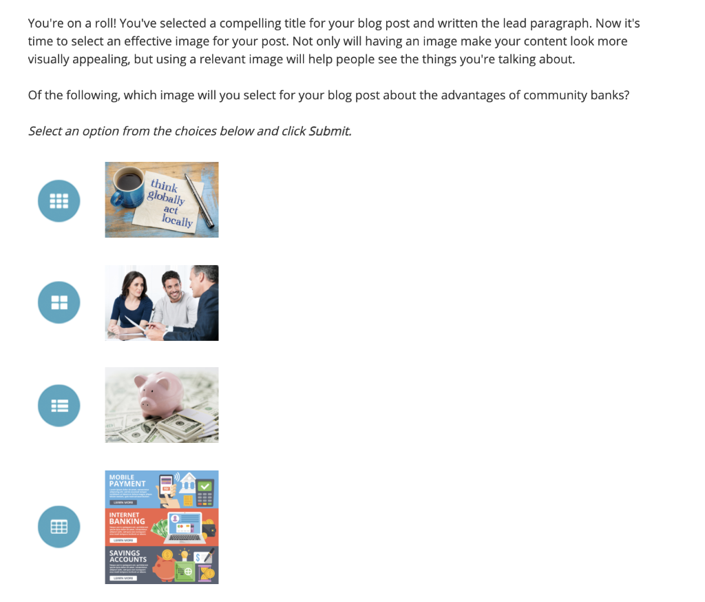 You're on a roll! You've selected a compelling