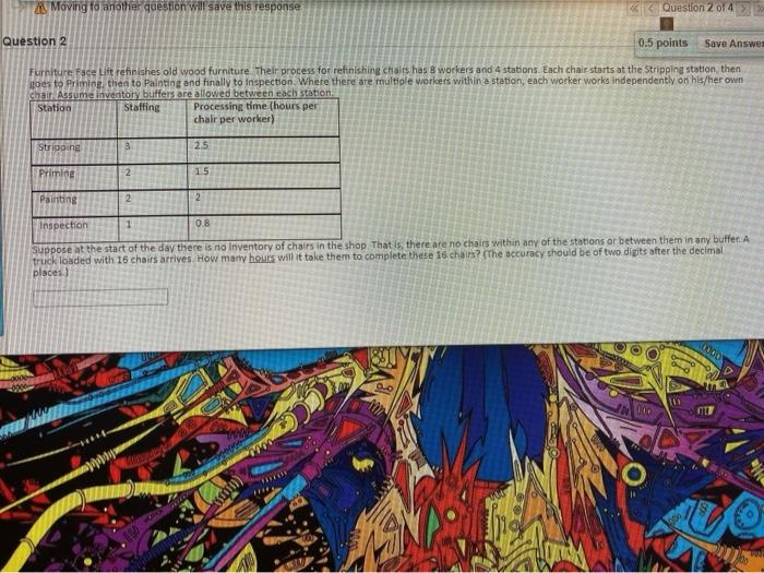 Moving to another question will save this