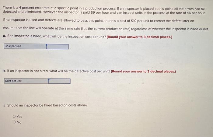 There is a 4 percent error rate at a specific