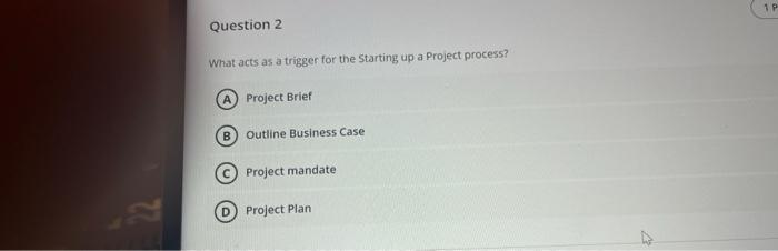 help What acts as a trigger for the Starting up a