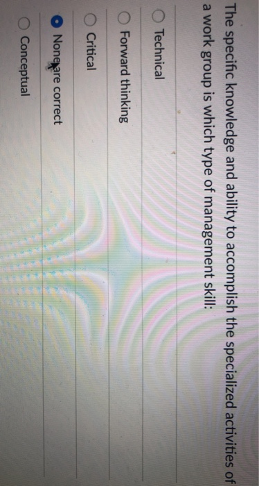 The specific knowledge and ability to accomplish