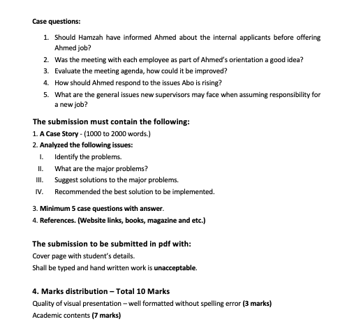 ASSIGNMENT 2: PROBLEM ORIENTED CASE STUDY What is