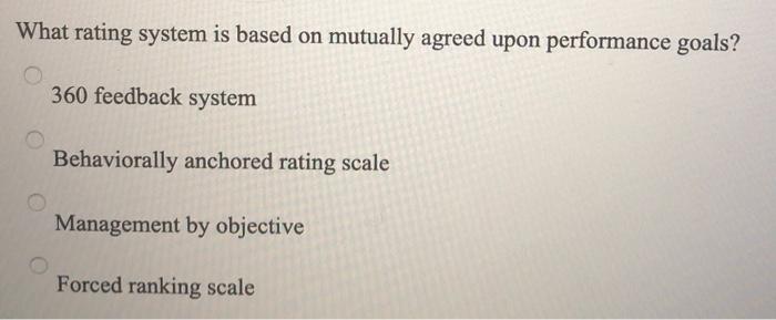 What rating system is based on mutually agreed