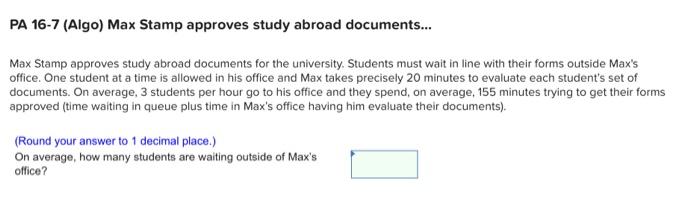 PA 16-7 (Algo) Max Stamp approves study abroad