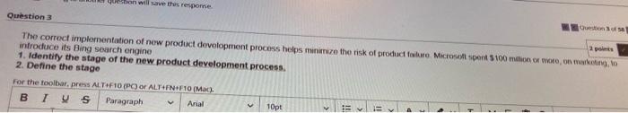 webion will save the response Question 3 2 The
