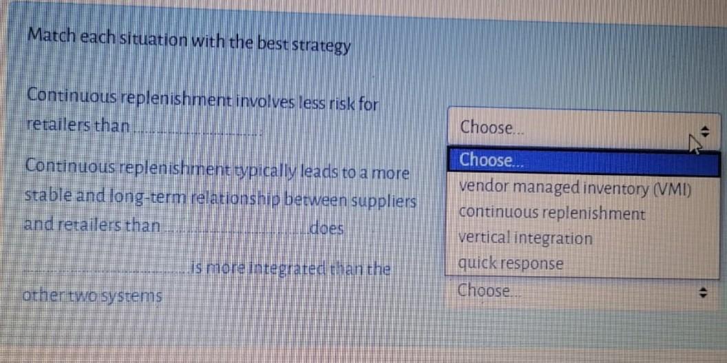 Match each situation with the best strategy