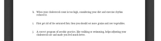 correct these sentences When your cholesterol