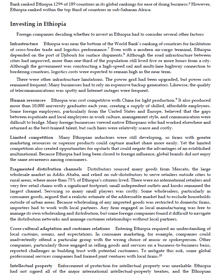 The question is in the last picture Ethiopia: An