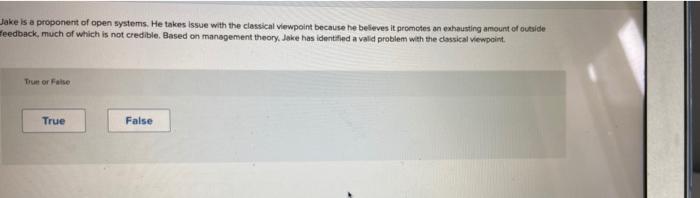 Jake is a proponent of open systems. He takes