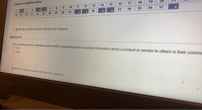 20 18 Question Completion Status 16 17 15 13 14