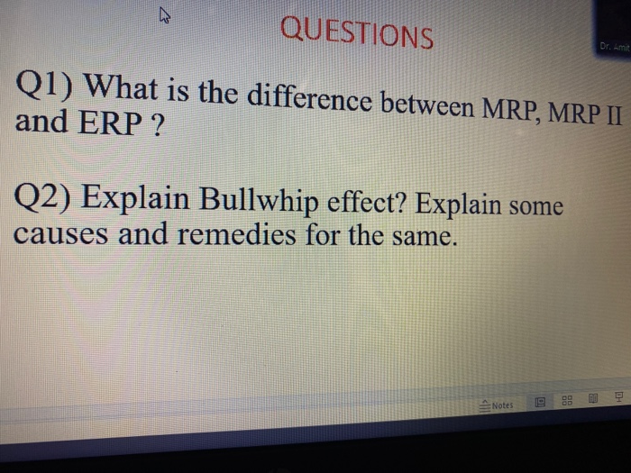 2 QUESTIONS Dr. Q1) What is the difference