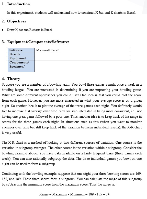 1. Introduction In this experiment, students will