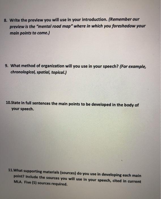 PLOTTING YOUR INFORMATIVE ORGANIZATION WORKSHEET