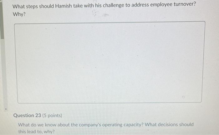 Case Study Hamish was satisfied. The home and