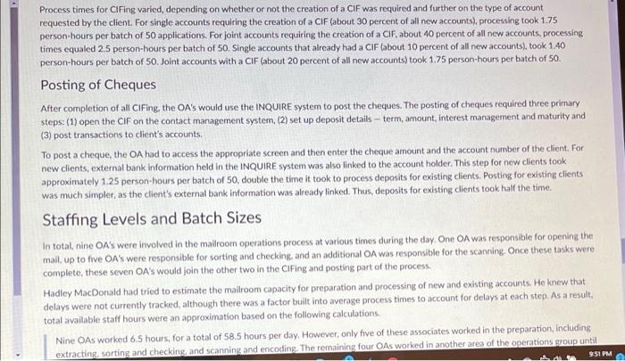 create a value stream map for the mailroom