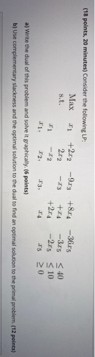 Can you solve the a and b seperately? (18 points,