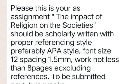 The impact of Religion on the Societies. It