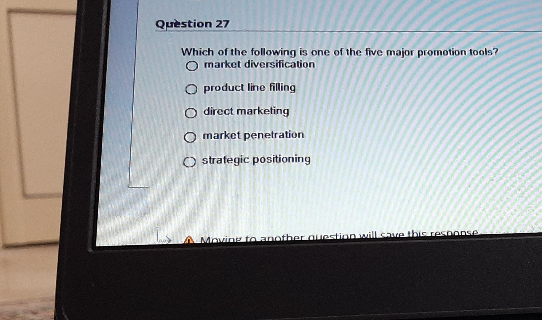 Question 27 Which of the following is one of the