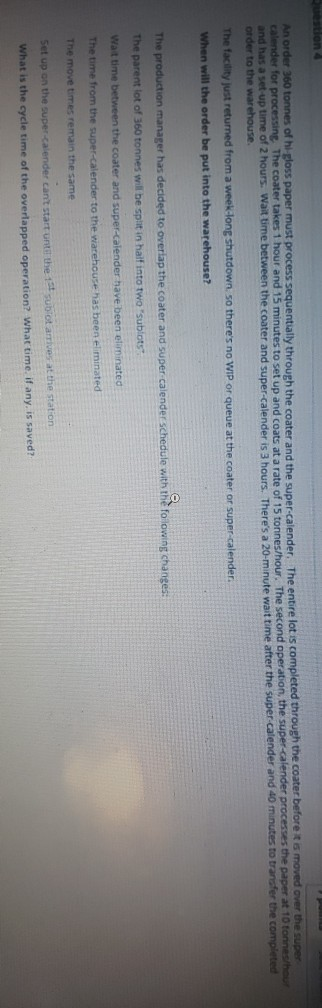 300 tonnes oth loss paper must process