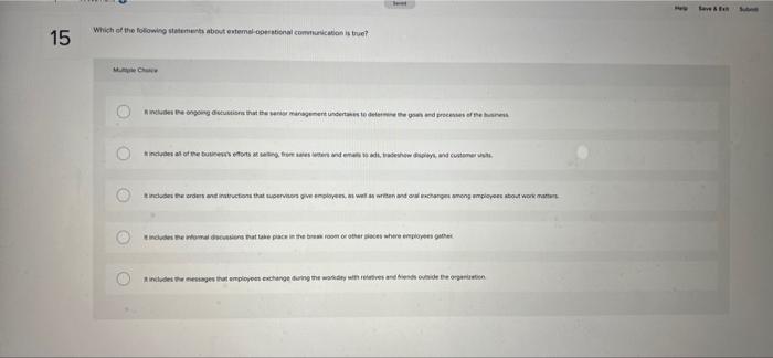 bussiness communication class work. please answer