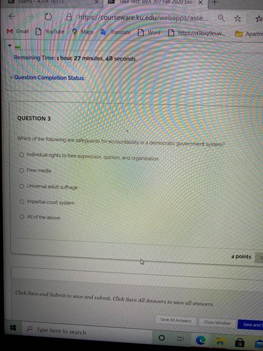 Exams 209-10 lake lest: BBA 307 Fall 2020 Exa X t