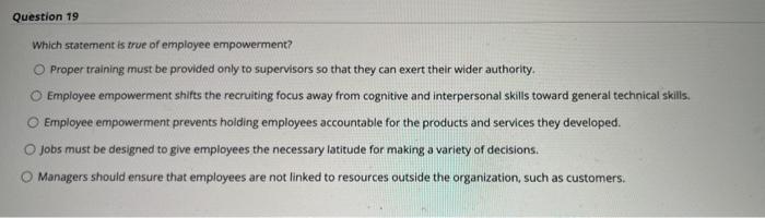 please answer all Question 18 What is the