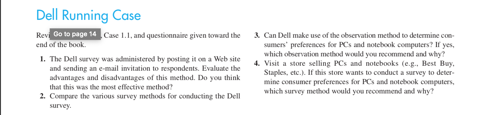 MARKETING RESEARCH - CASE STUDY - chapters 5 and