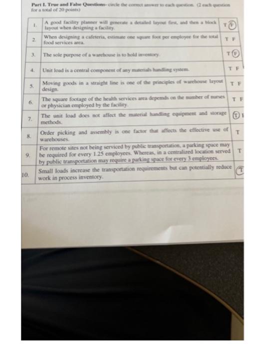 answer all for a tistal of 20 proints )