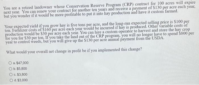 You are a retired landowner whose Conservation