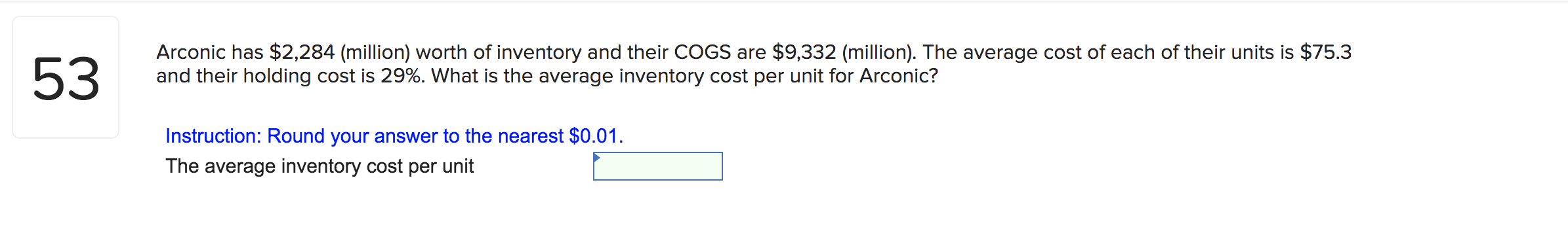 53 Arconic has $2,284 (million) worth of