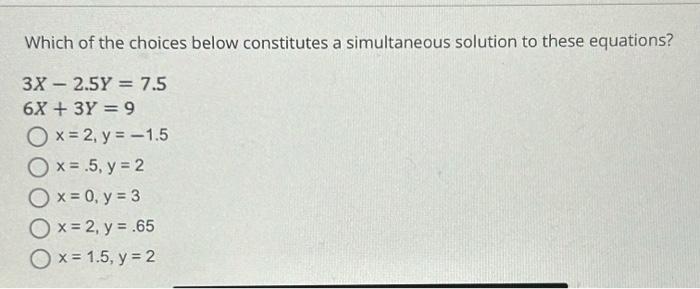 Which of the choices below constitutes a