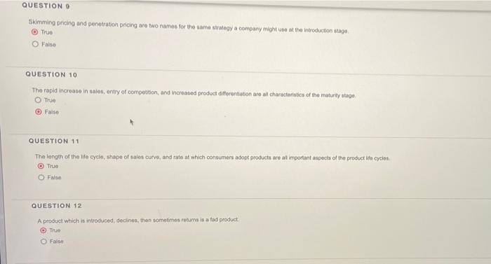 QUESTION 1 A Product can consist of a good, a