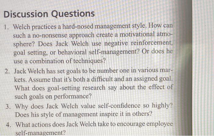 case study Jack Welch of General Electric: