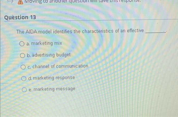 loving to questur Wisdve TEST Question 13 The