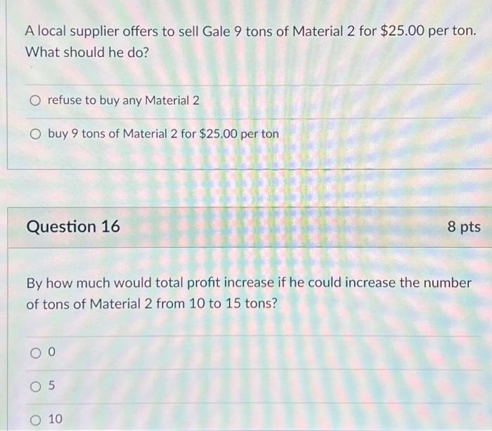 Can someone please answer 15-16 quickly 15-16