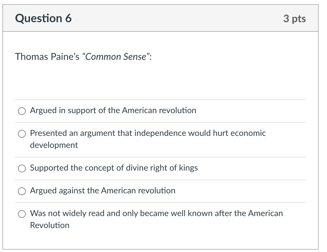 Question 2 3 pts What is the basic role of all