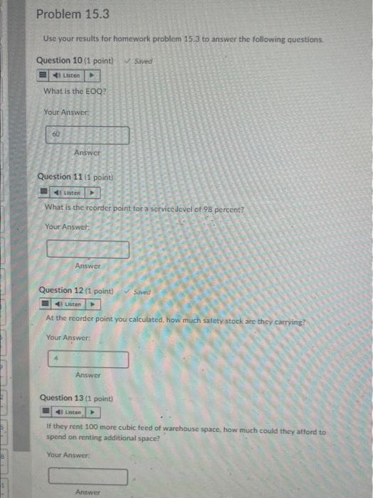 please use question 15.3 to help me answer