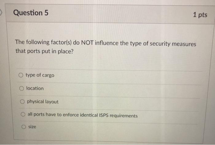Question 3 1 pts Centralized automobile assembly