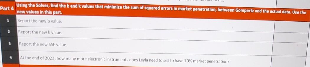 Can you help me Using the Solver, find the band k