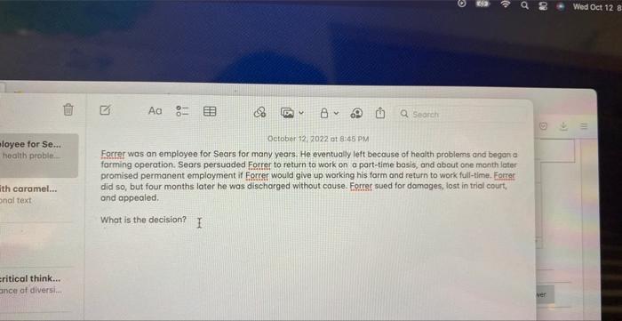 Noyee for Se... health proble. Forrer was an