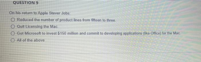 please help QUESTION 3 John Sculley expanded