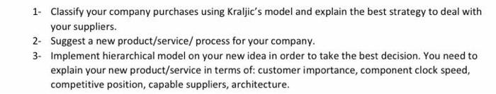 ((supply chain management)) the company is a soft