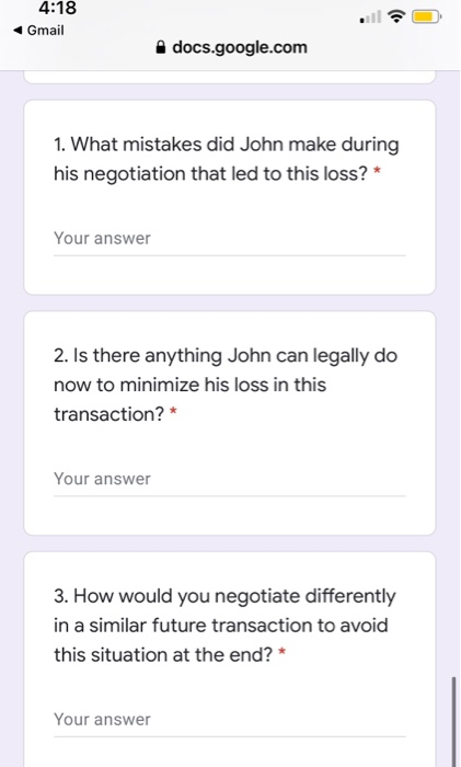 4:17 Gmail docs.google.com John and Eric are