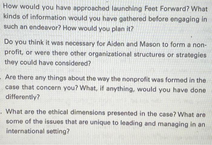 NONPROFIT MANAGEMENT: please help answer case