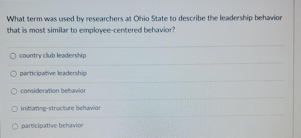 What term was used by researchers at Ohio State