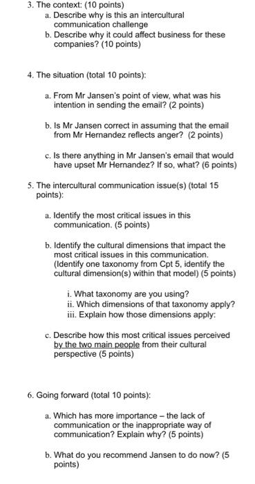 Case #2 - A Cross Cultural Business Problem The