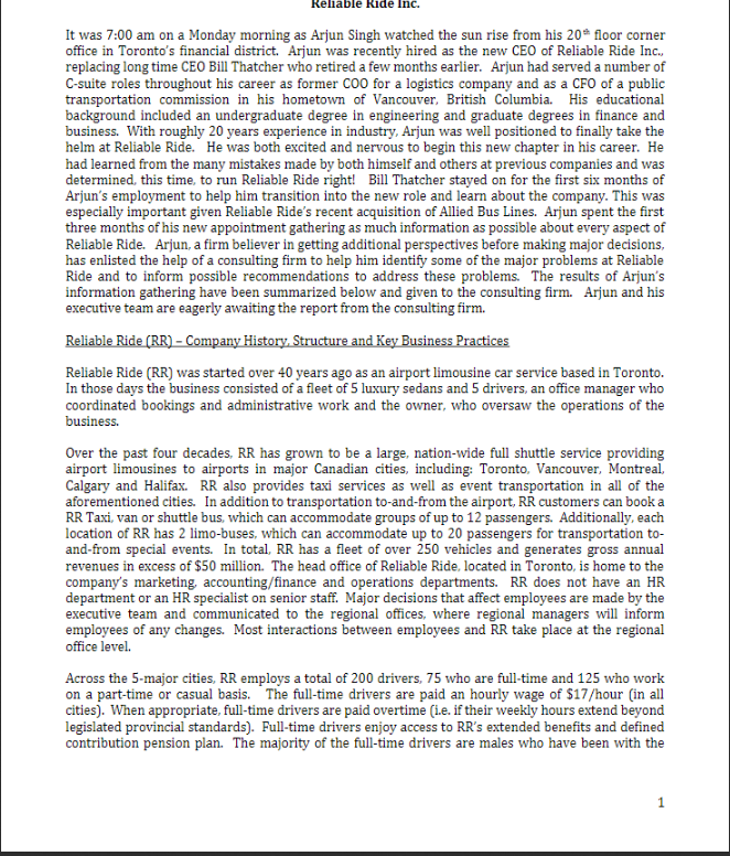 please help case study for Human Resources class