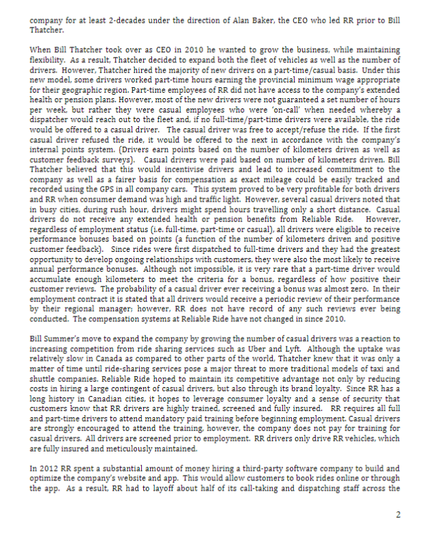 please help case study for Human Resources class