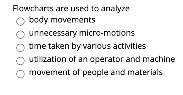 Flowcharts are used to analyze body movements