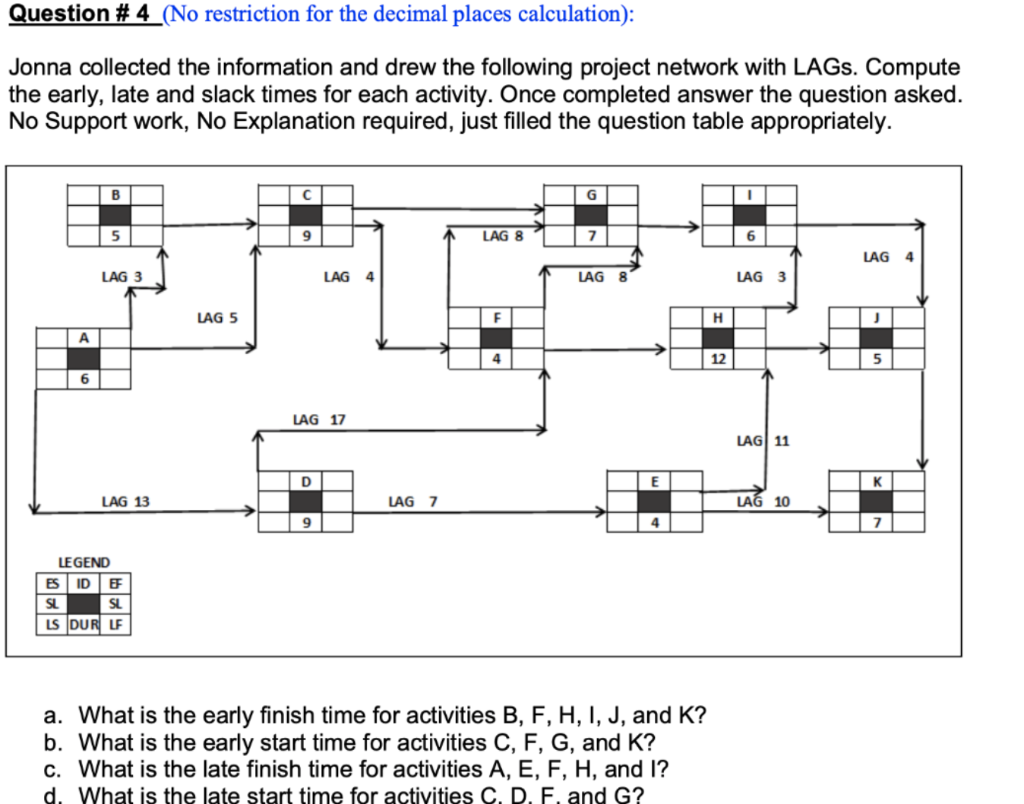 Question # 4 (No restriction for the decimal